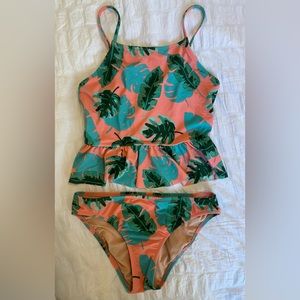 Girls Crew Cuts Tankini with Ruffle Detail! Sz. 12